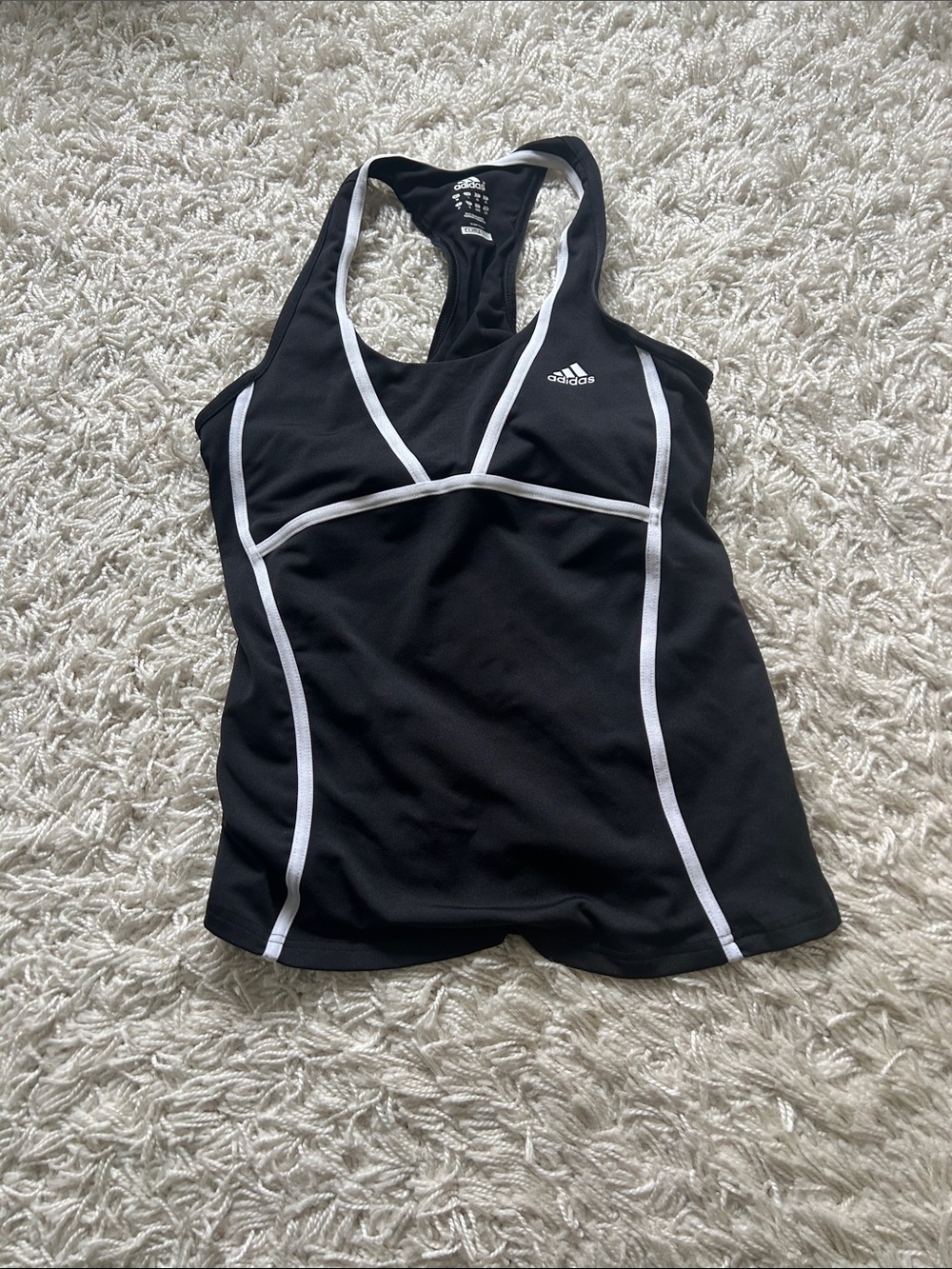 Adidas racer back halter athletic top